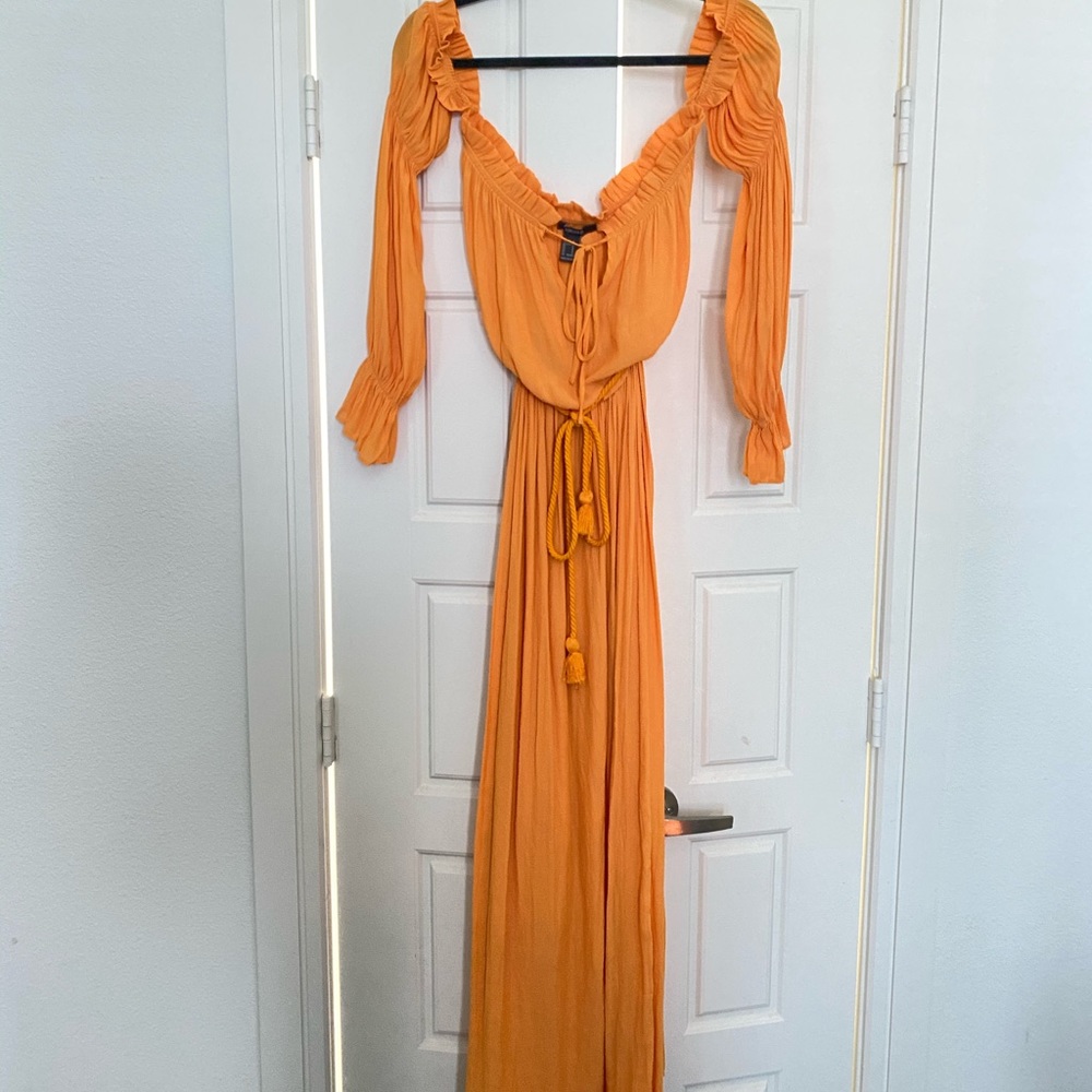Gold maxi dress